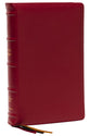 NKJV Thinline Reference Bible, Large Print, Premier Collection, Red Premium Goatskin Leather
