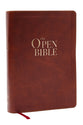 KJV Open Bible: Read and Discover the Bible for Yourself, Brown (Red Letter Edition)