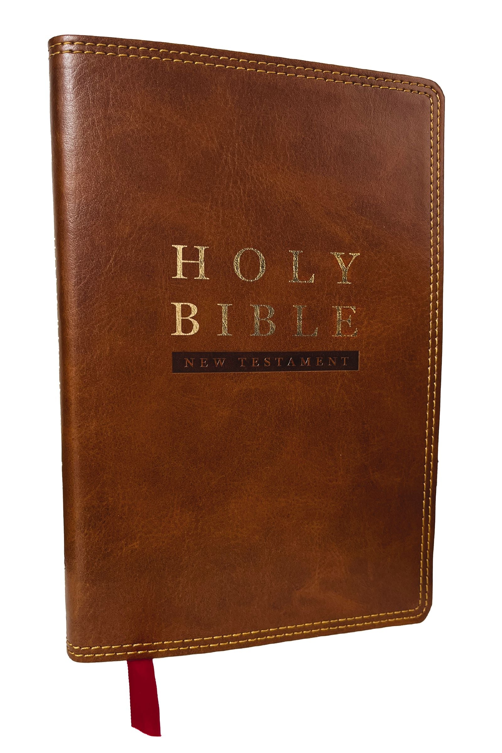 NKJV Super Giant Print New Testament, Brown Indexed (Red Letter Edition)