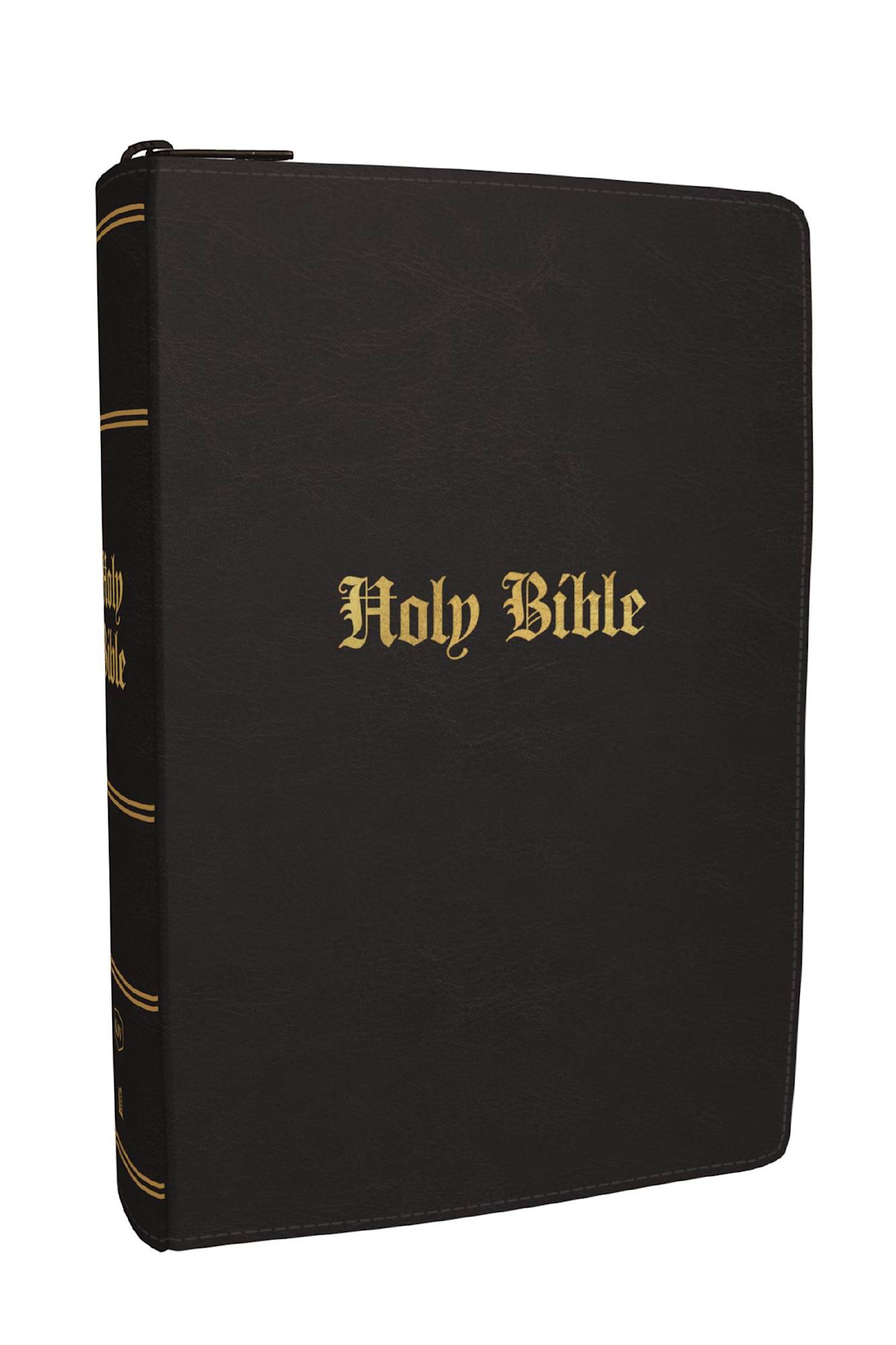 KJV Compact Large Print Bible, Black Zipper Closure (Red Letter Edition)