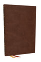 NKJV Thinline Bible Large Print, Brown (Red Letter Edition)