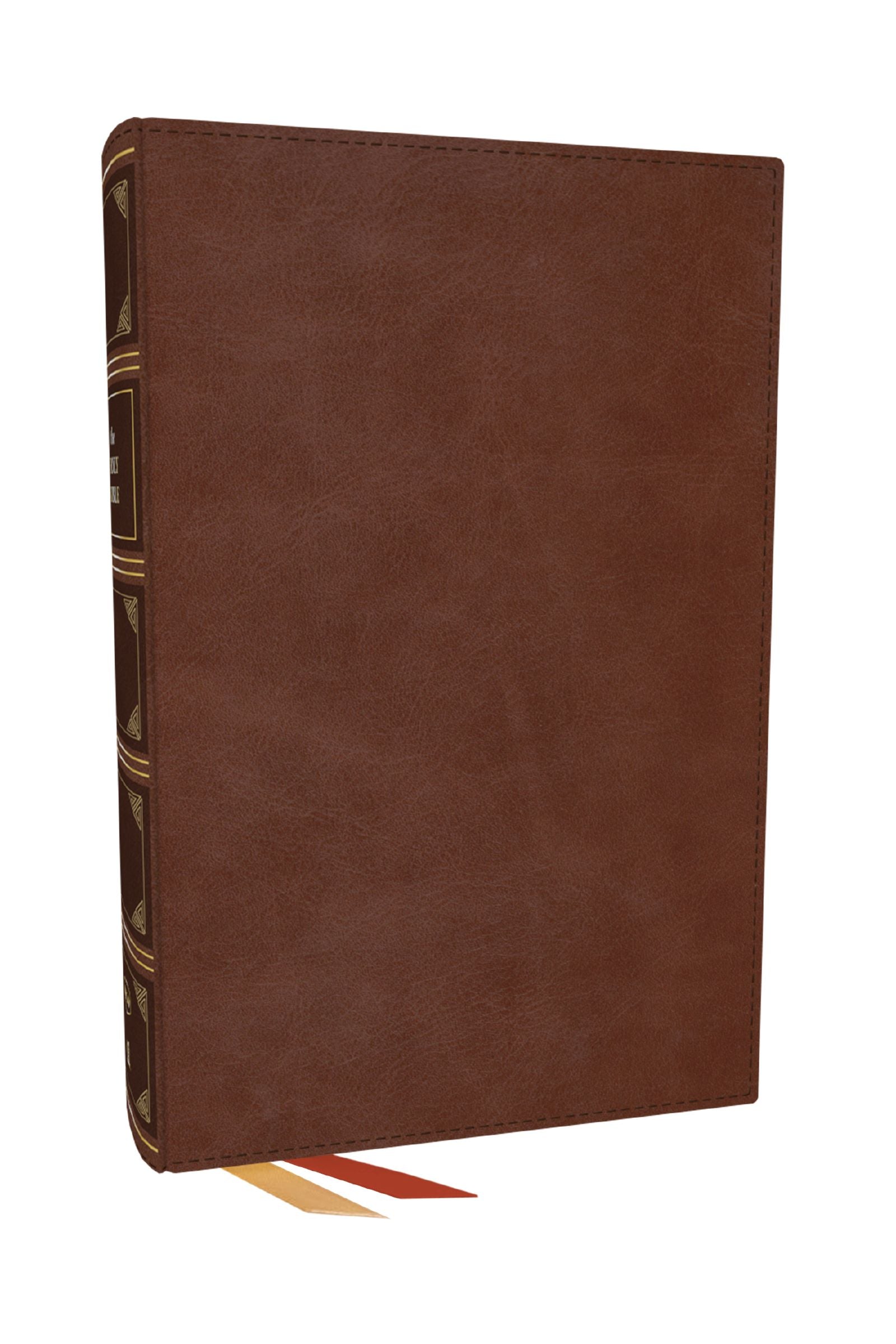 NKJV End-Of-Verse Reference Bible Personal Size Large Print, Brown (Red Letter Edition)