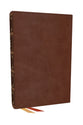 NKJV End-Of-Verse Reference Bible Personal Size Large Print, Brown (Red Letter Edition)
