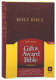 NLT Gift & Award Burgundy Bible (Red Letter Edition)
