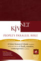 NLT KJV People's Parallel Bible Burgundy (Black Letter Edition)