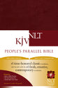 NLT KJV People's Parallel Bible Burgundy (Black Letter Edition)
