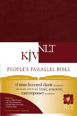 NLT KJV People's Parallel Bible Burgundy (Black Letter Edition)