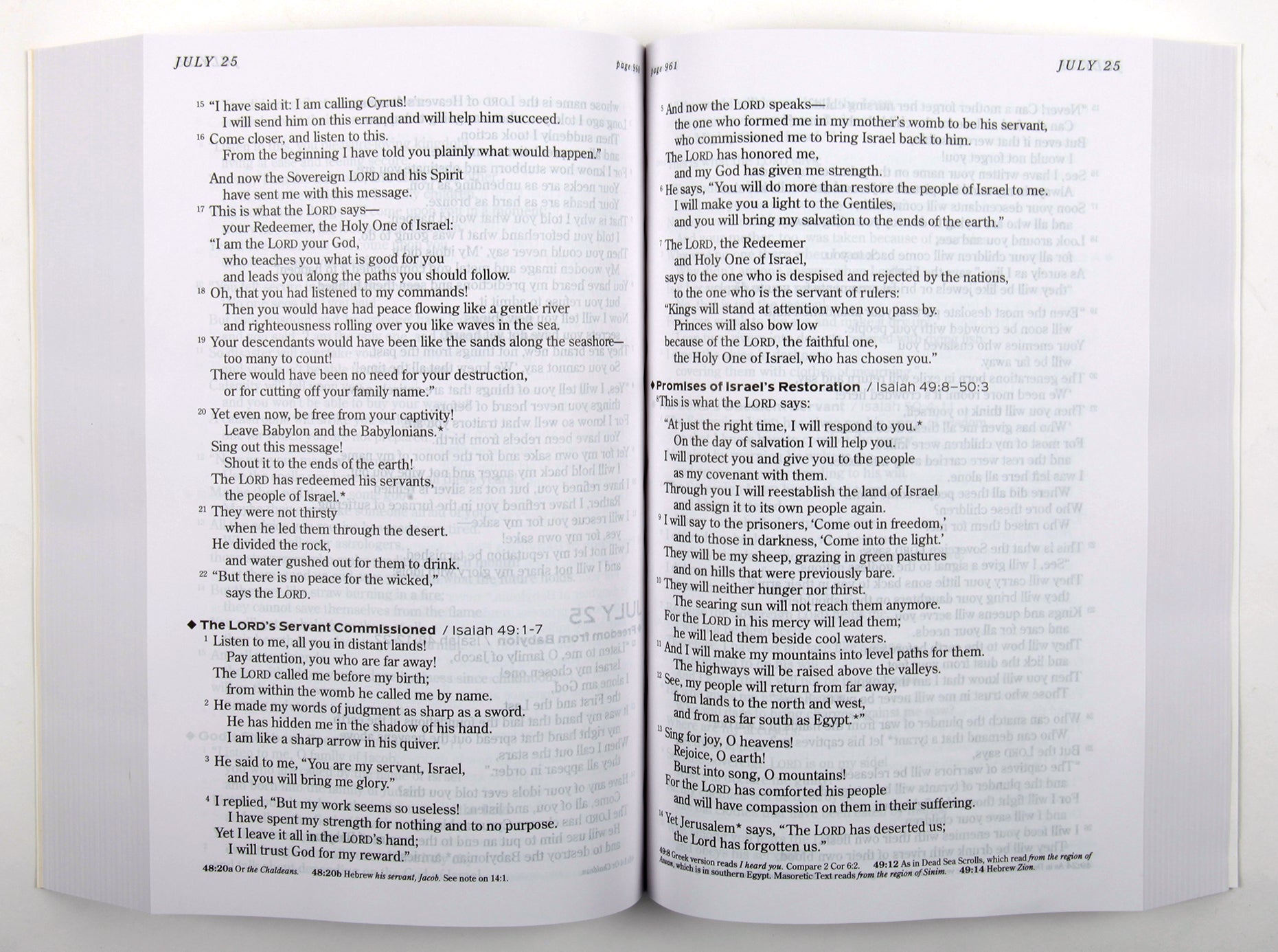 NLT One Year Chronological Bible (Black Letter Edition) (2nd Edition)