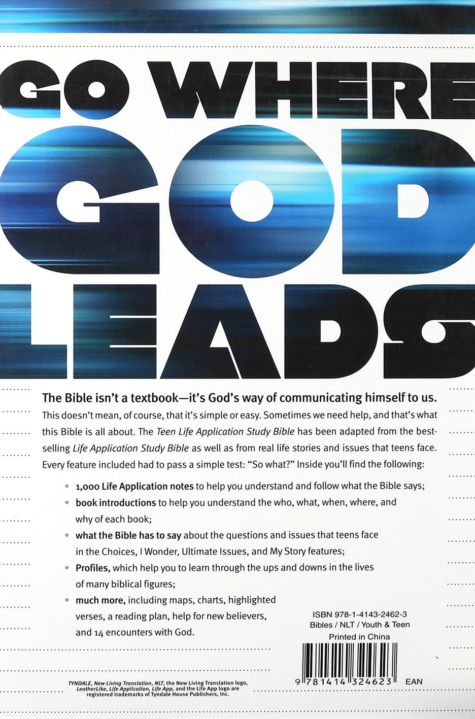 NLT Teen Life Application Study (Black Letter Edition)