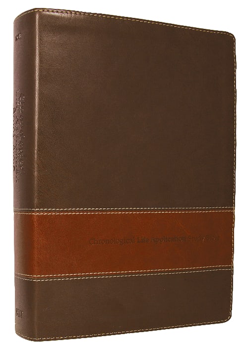 NLT Chronological Life Application Study Bible Brown/Tan (Black Letter Edition)