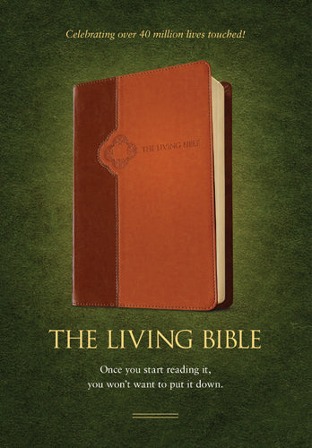 TLB The Living Bible Tan Brown (Black Letter Edition)