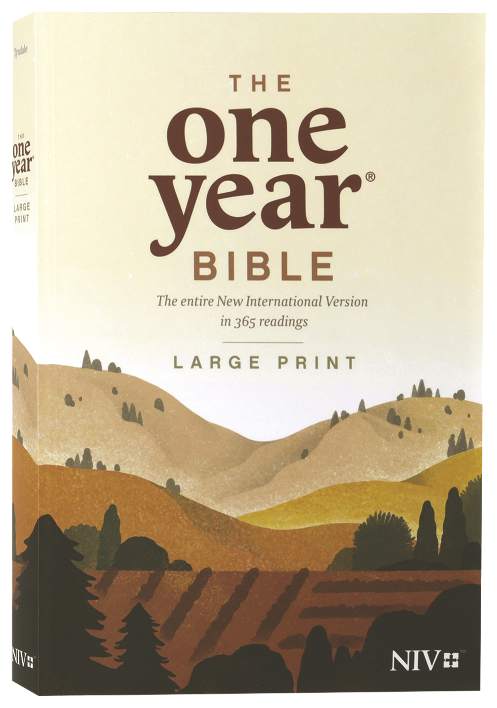 NIV One Year Bible Premium Slimline Large Print (Black Letter Edition)
