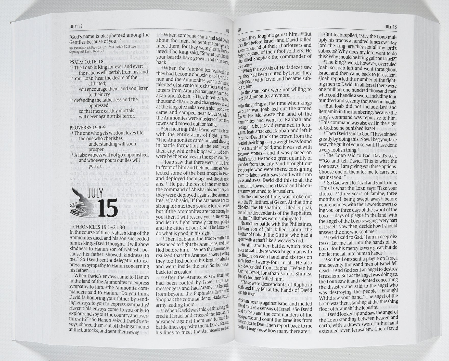 The NIV One Year Bible (Black Letter Edition)