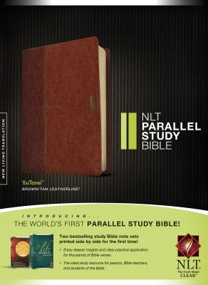 NLT Parallel Study Bible Indexed Brown/Tan (Black Letter Edition)