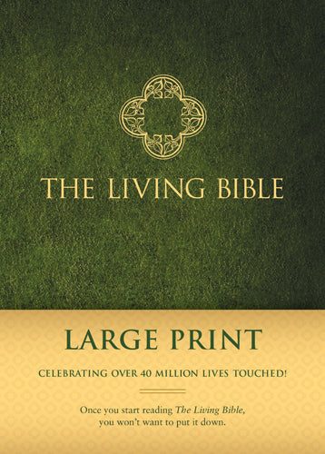 TLB The Living Bible Large Print Green (Black Letter Edition)