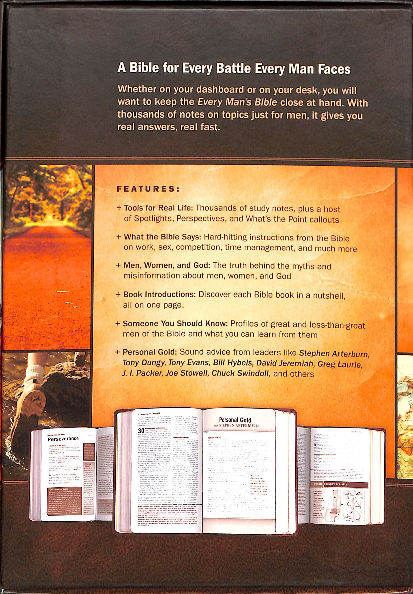 NLT Every Man's Bible Deluxe Explorer Edition Rustic Brown (Black Letter Edition)