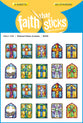 Stained Glass Crosses (6 Sheets, 10 Designs, 120 Stickers) (Stickers Faith That Sticks Series)