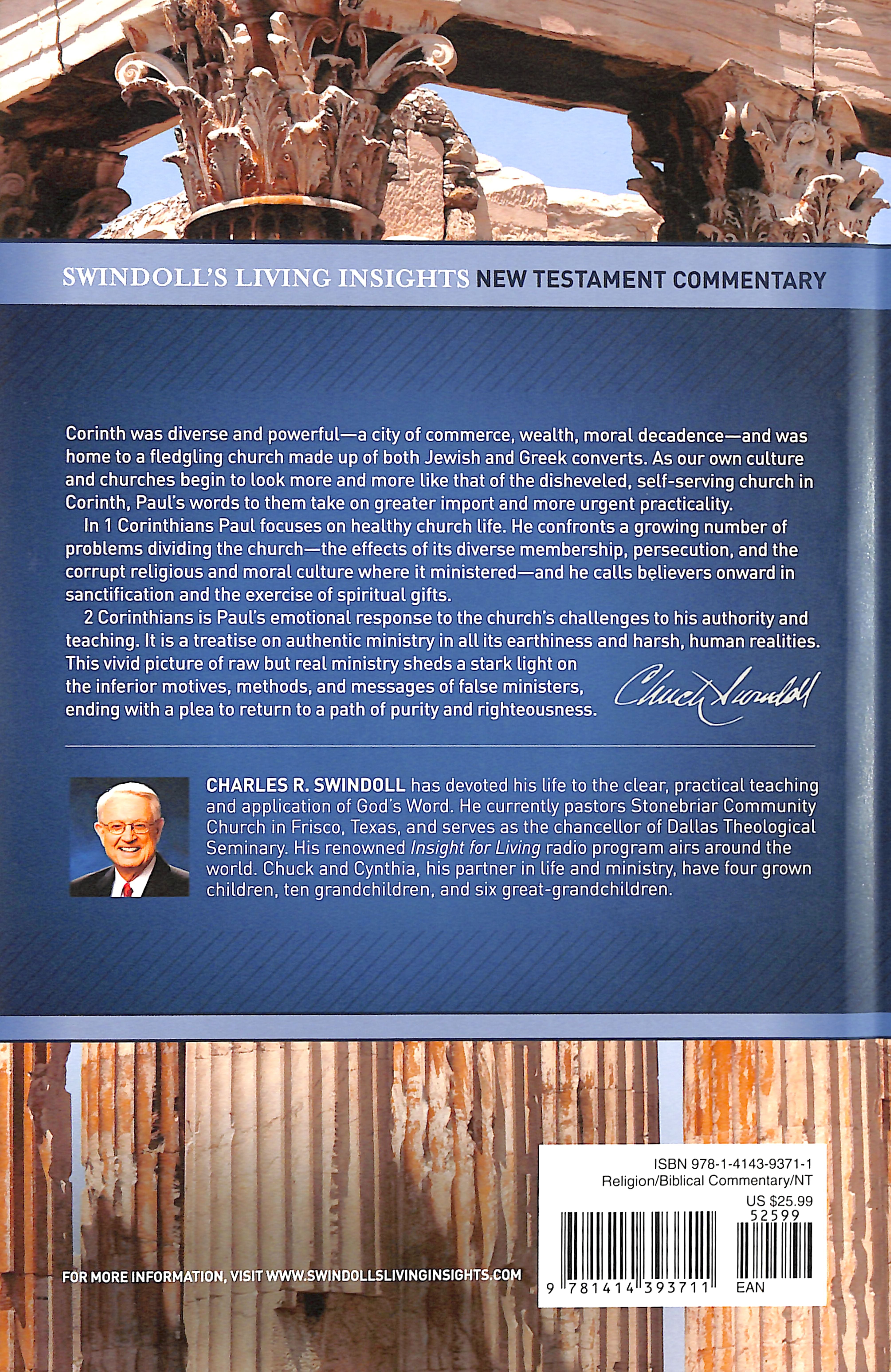 Insights on 1&2 Corinthians (Swindoll's Living Insights New Testament Commentary Series)