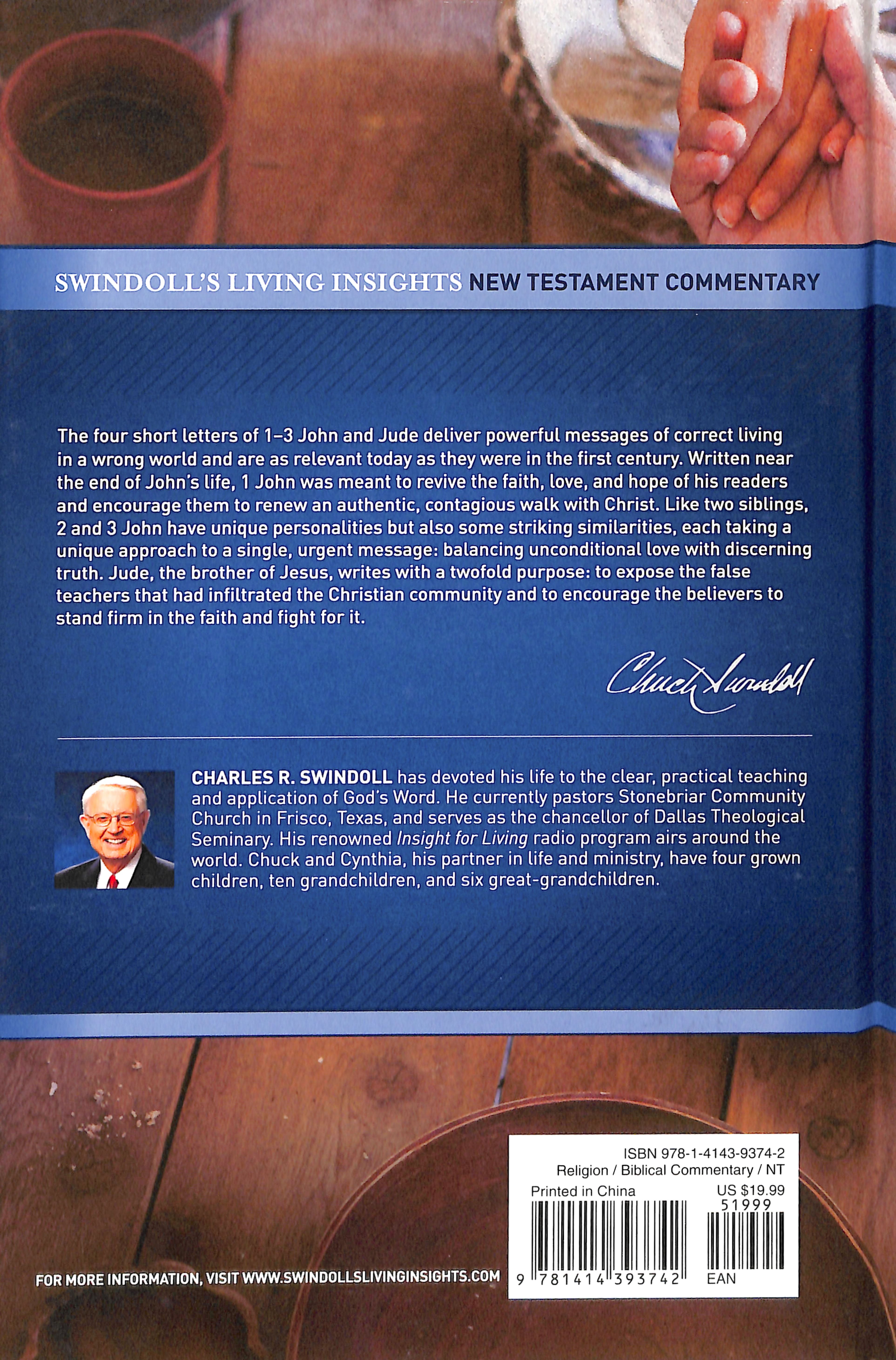Insights on 1,2&3 John, Jude (#14 in Swindoll's Living Insights New Testament Commentary Series)
