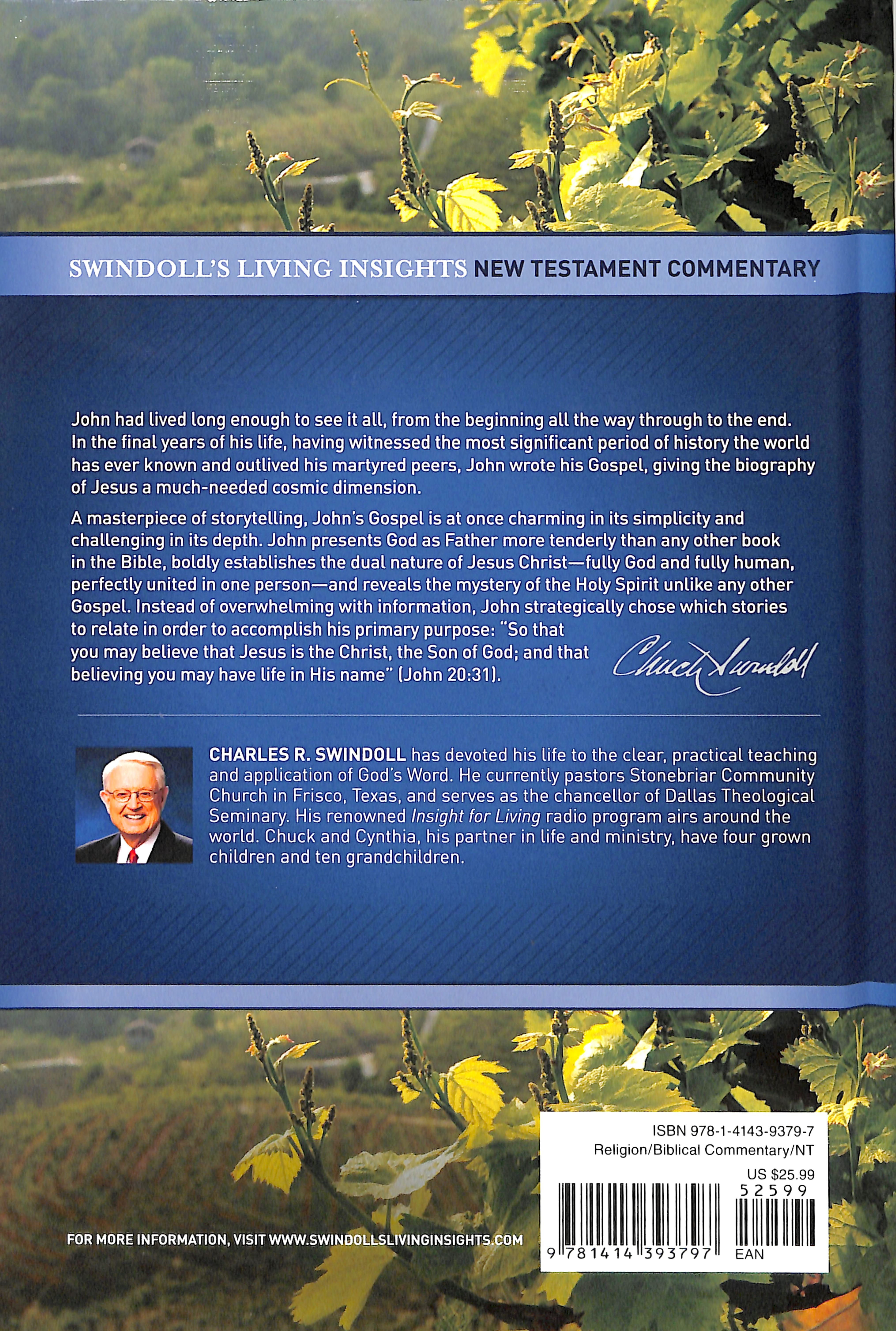 Insights on John (Swindoll's Living Insights New Testament Commentary Series)
