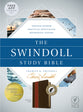 NLT Swindoll Study Bible Brown Tan Indexed (Black Letter Edition)