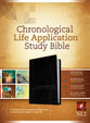 NLT Chronological Life Application Study Bible Black/Onyx (Black Letter Edition)