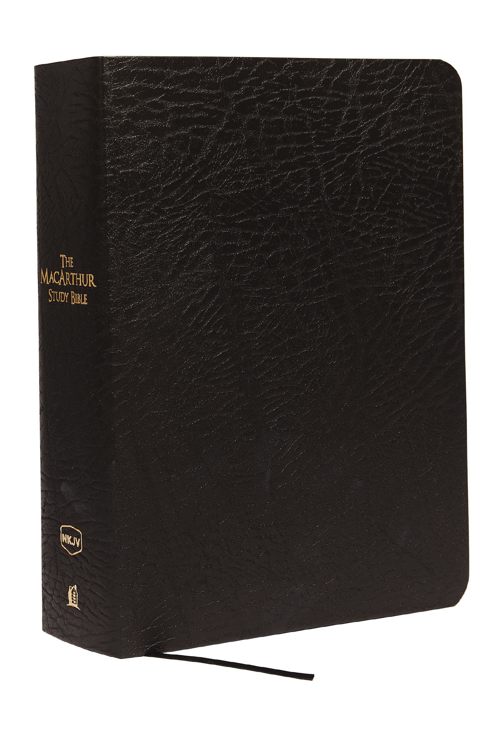 NKJV Macarthur Study Large Print Black (Black Letter Edition)