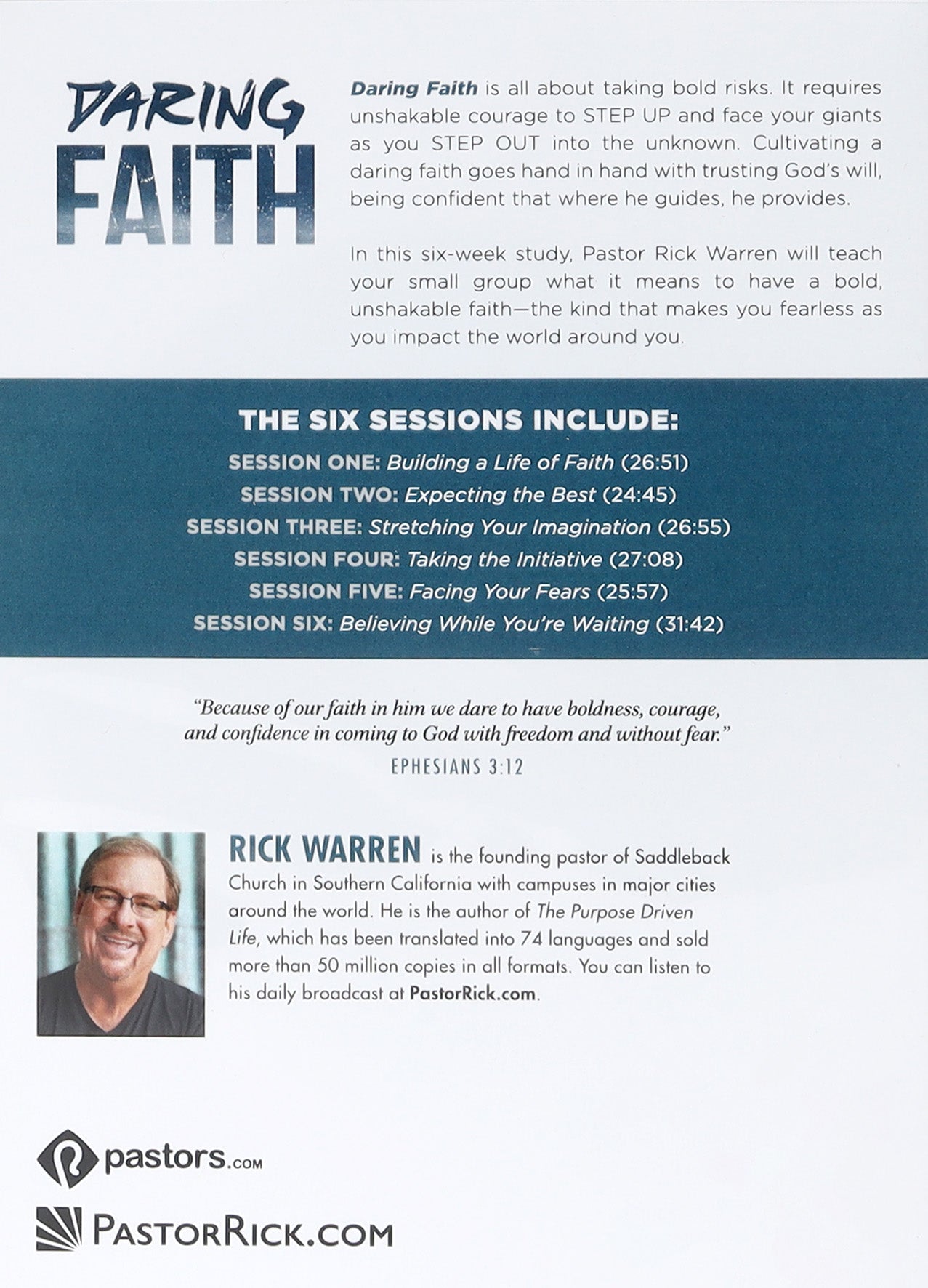 Daring Faith (Small Group Teaching Dvd)
