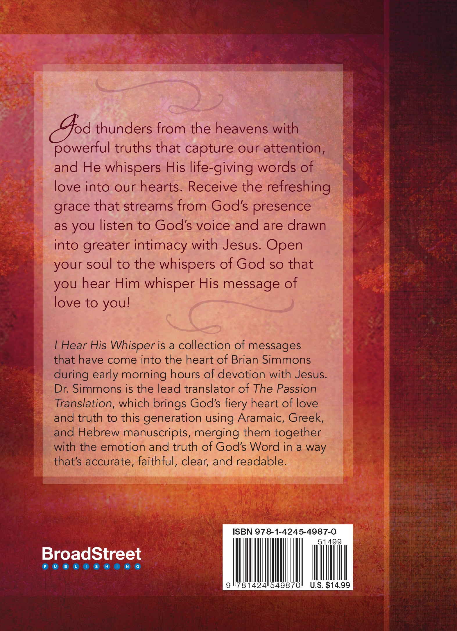 I Hear His Whisper #01: Encounter God's Heart For You. 52 Devotions