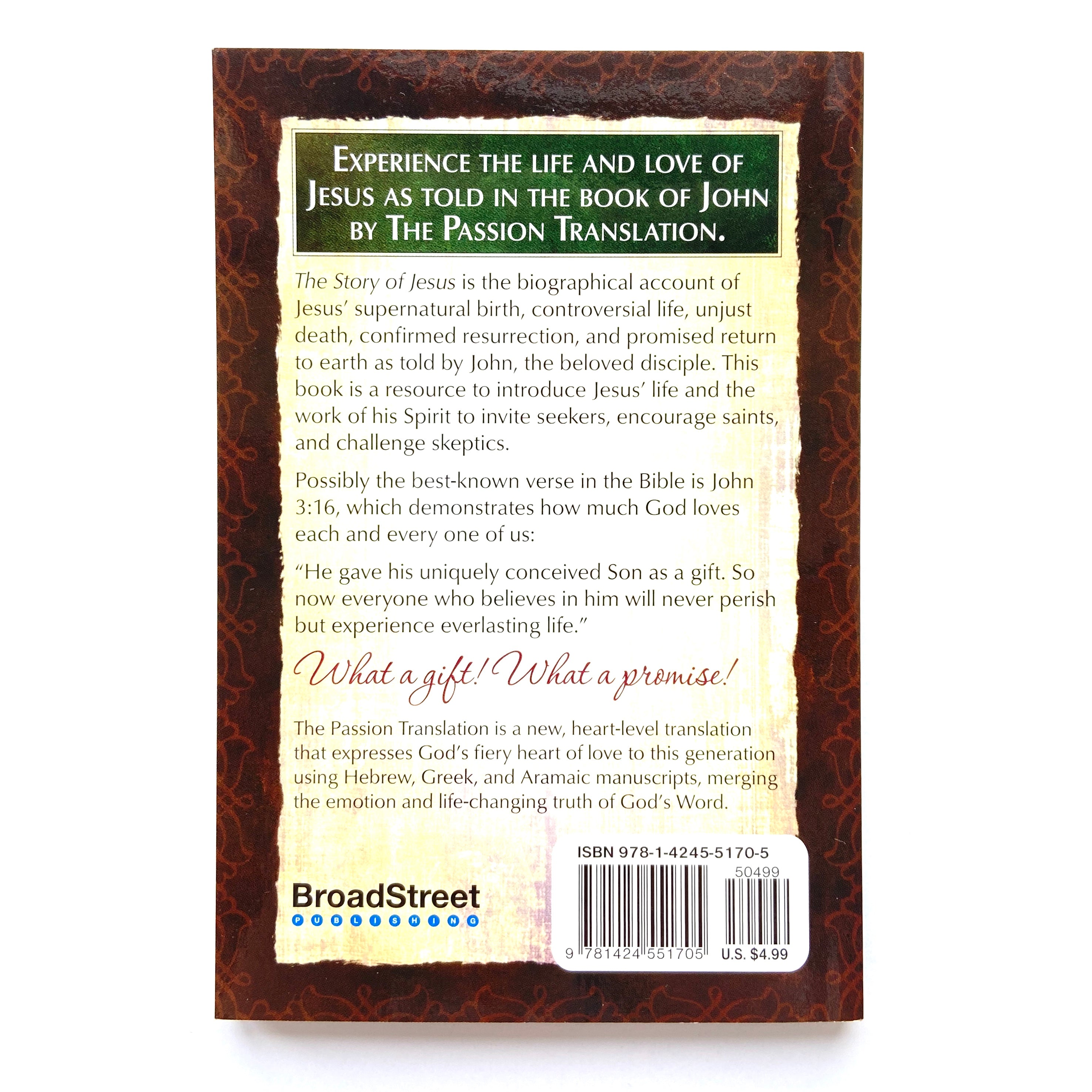 TPT the Story of Jesus and His Love For You (Black Letter Edition)