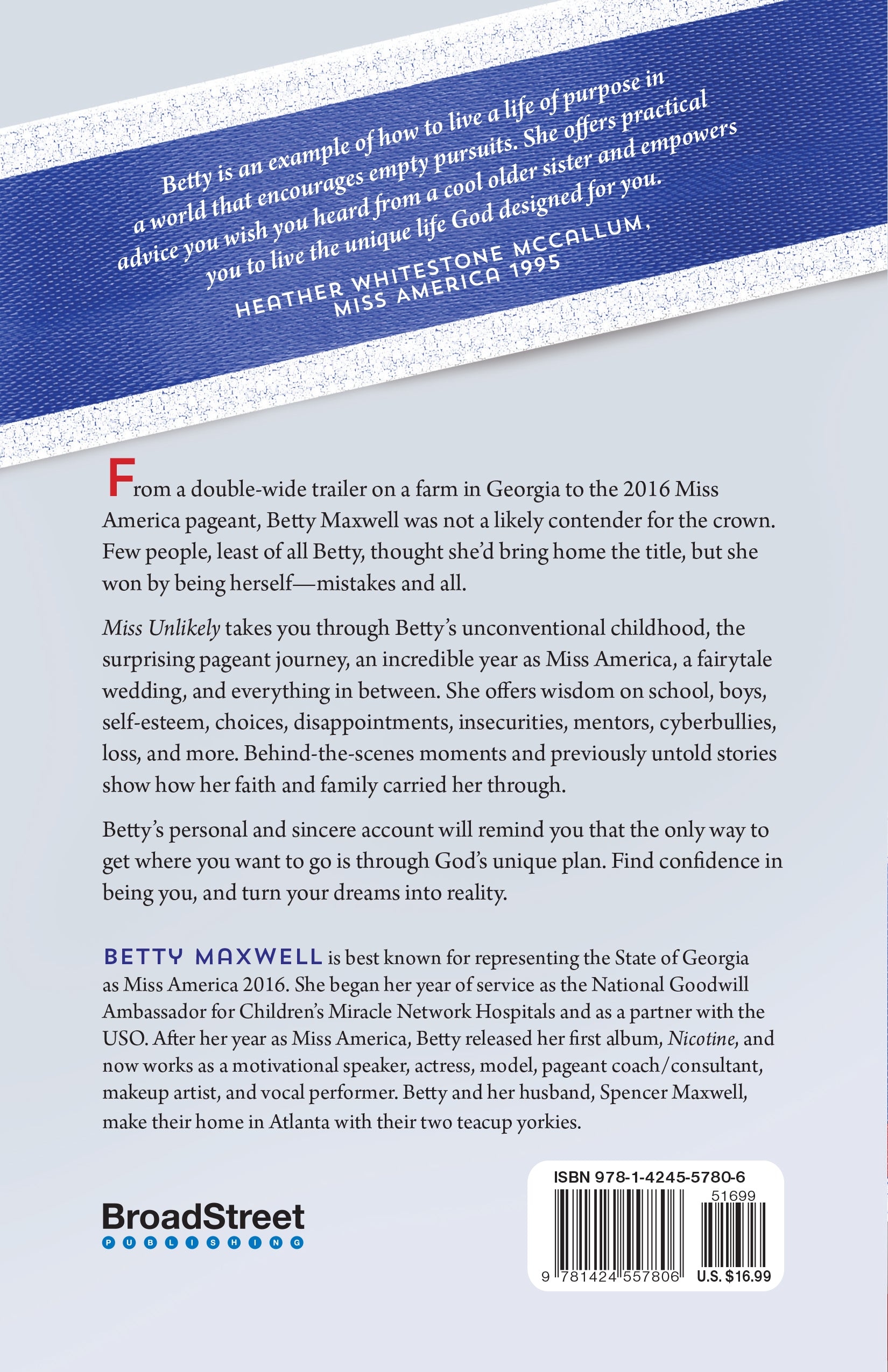 Miss Unlikely: From Farm Girl to Miss America