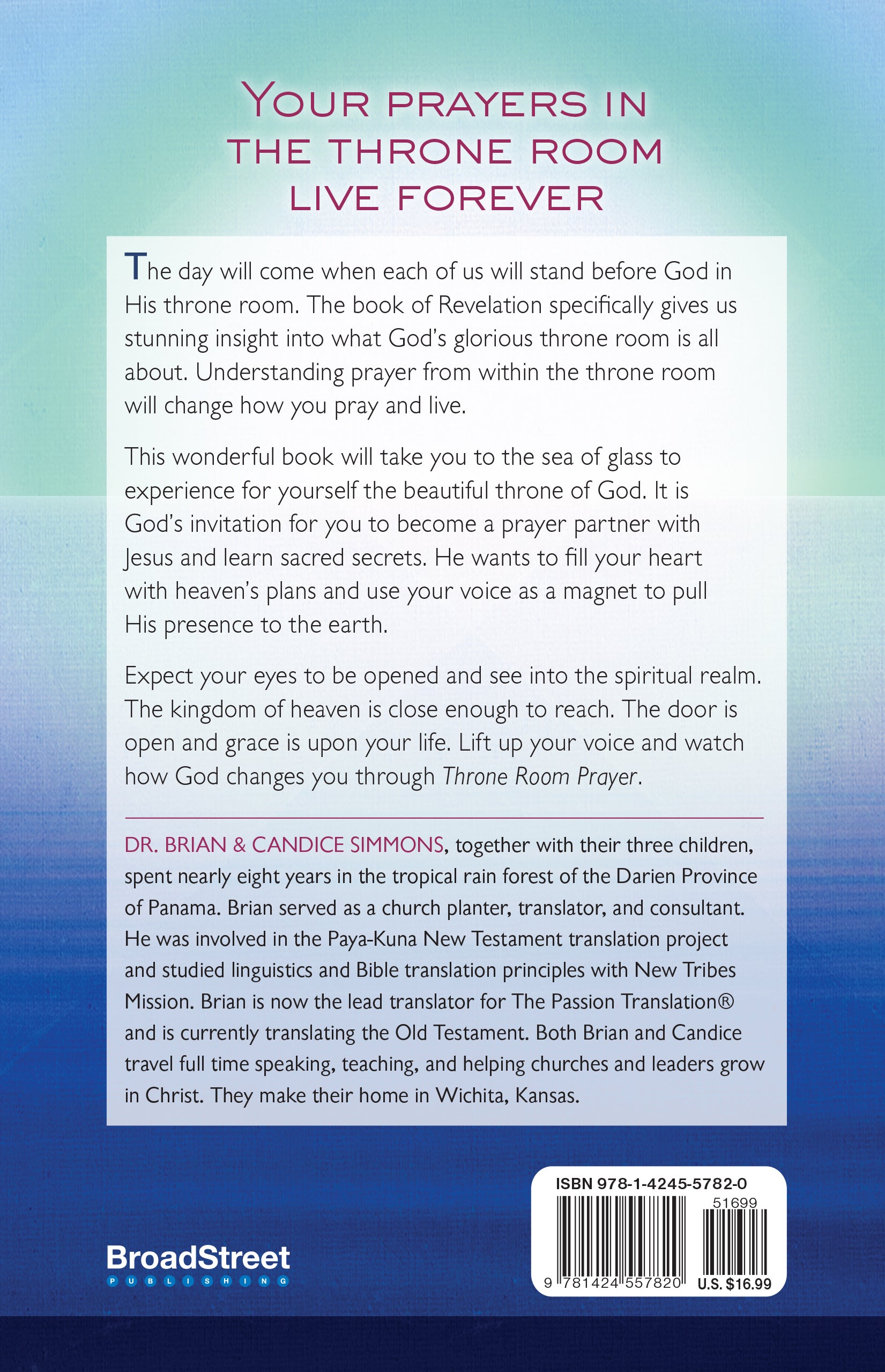 Throne Room Prayer: Praying With Jesus on the Sea of Glass