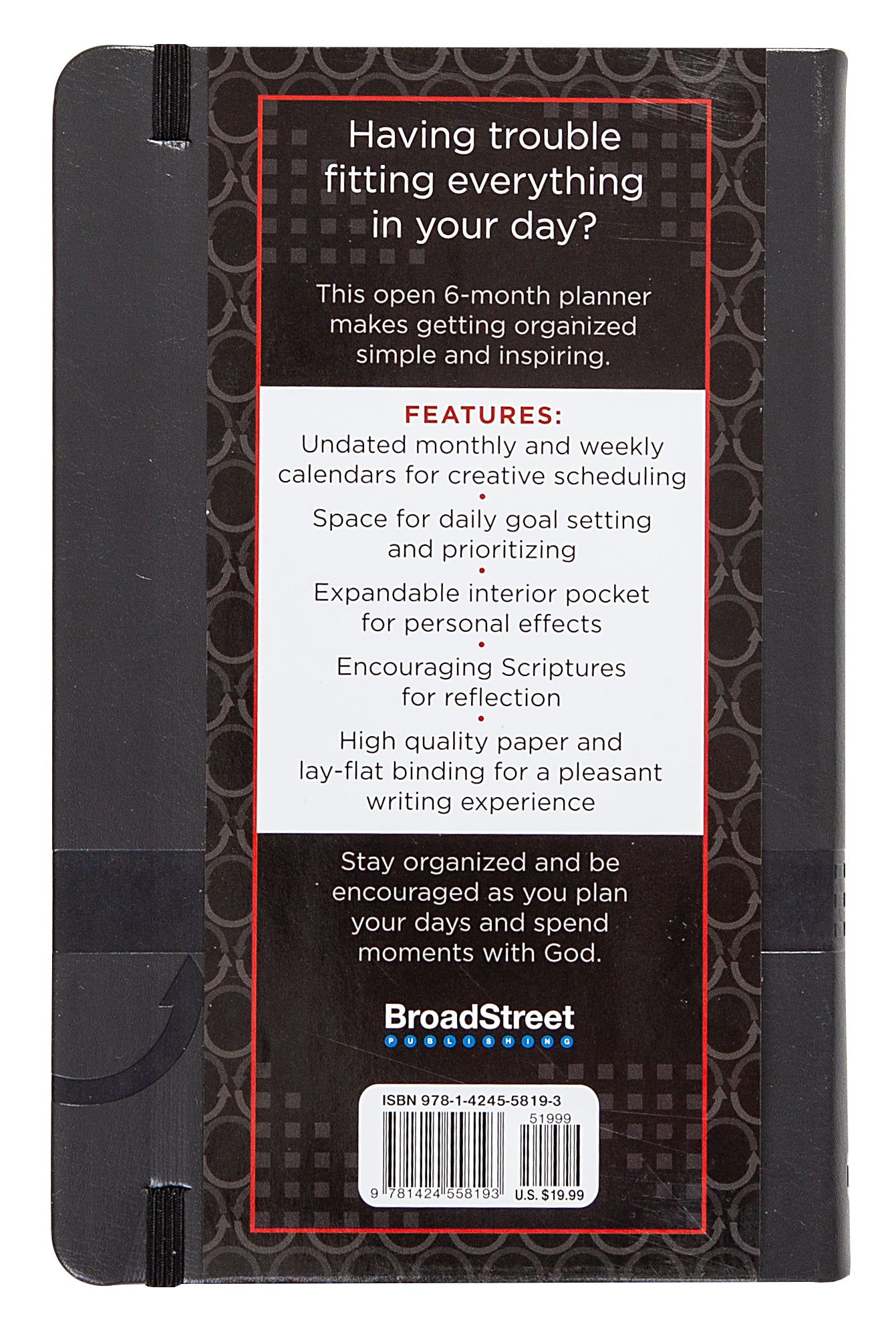 Undated 6 Month Diary/Planner: One-Eighty: Professional