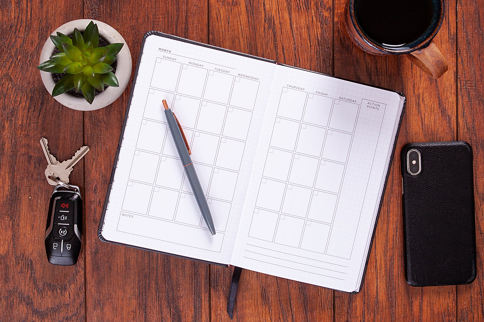 Undated 6 Month Diary/Planner: One-Eighty: Professional