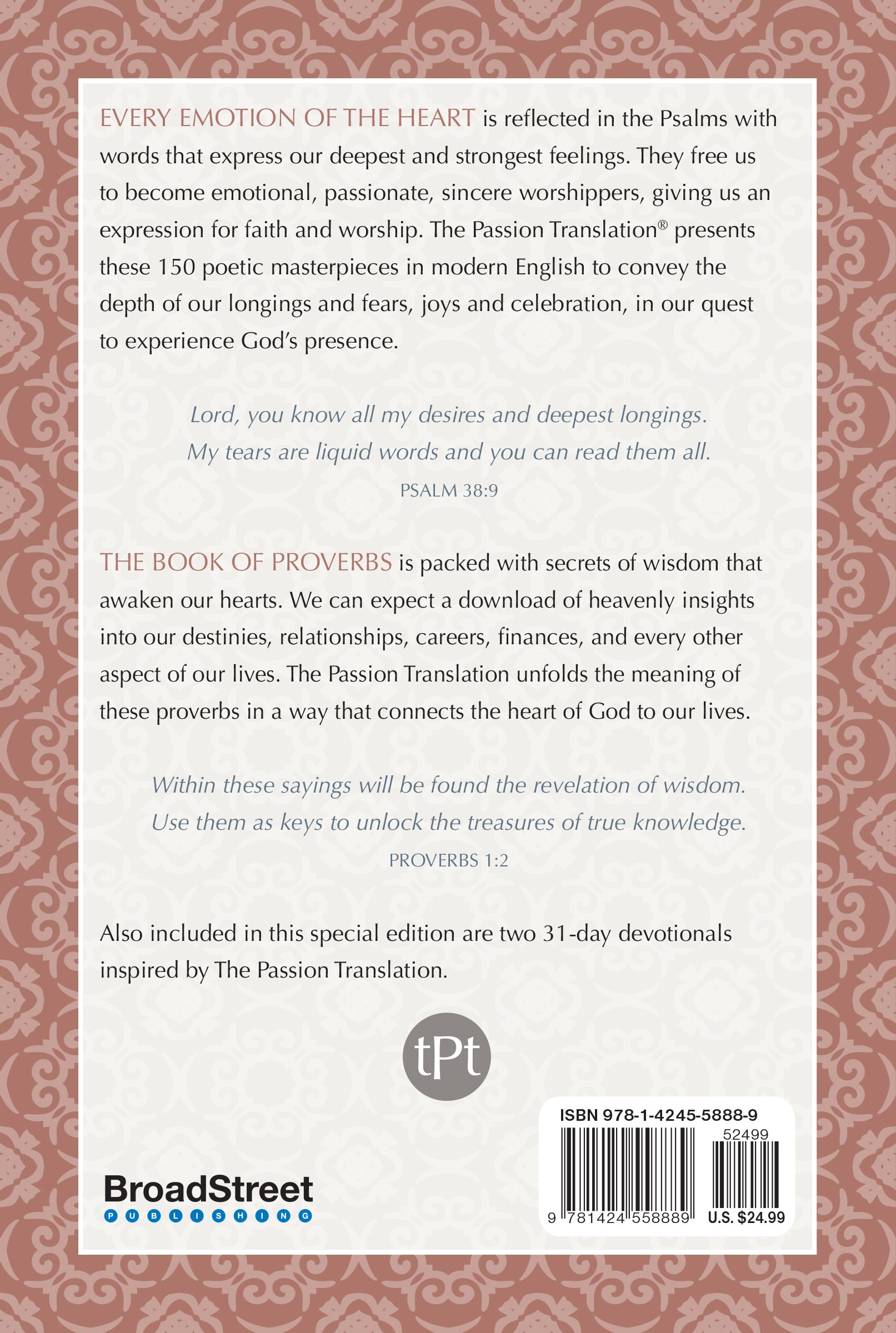 TPT Psalms and Proverbs: 2-In-1 Collection With 31-Day Psalms & Proverbs Devotionals (2nd Edition)
