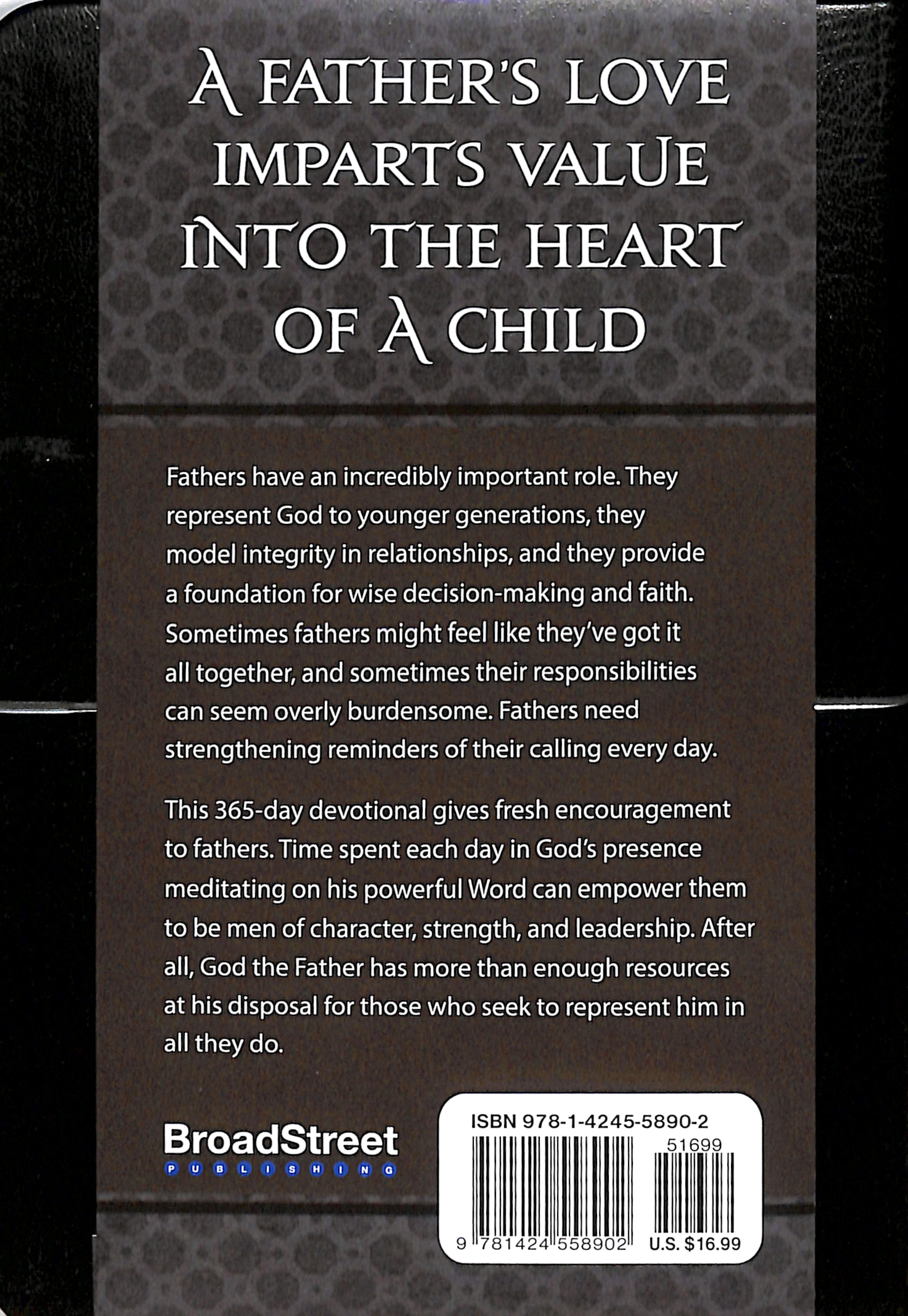 Strong and Courageous: 365 Daily Devotions For Fathers (Black)
