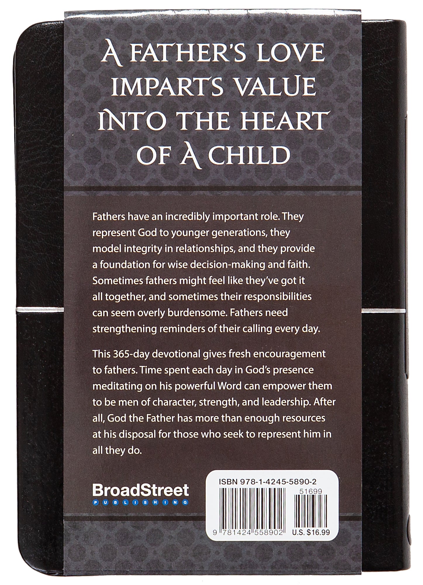 Strong and Courageous: 365 Daily Devotions For Fathers (Black)