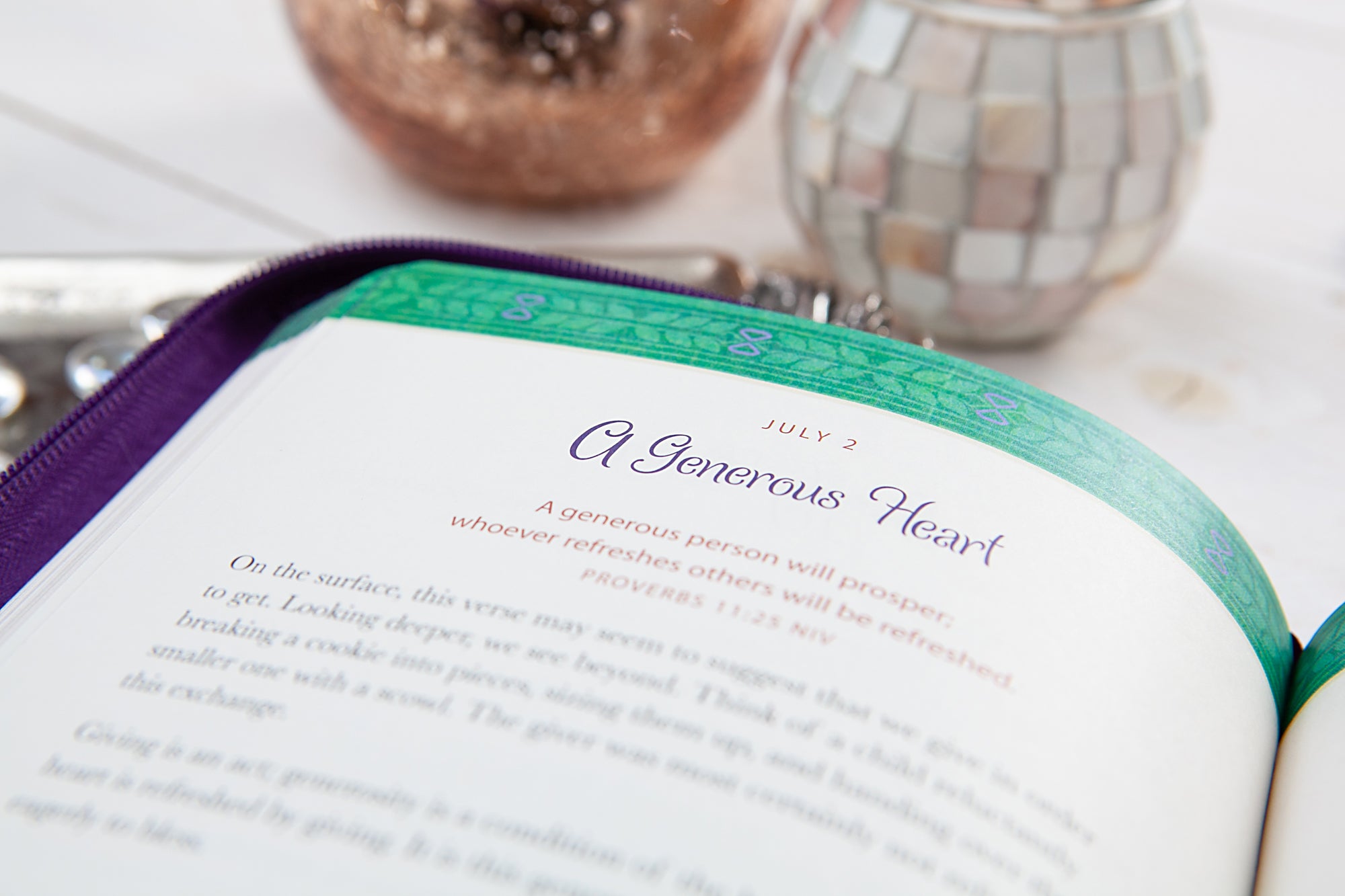 God is Always With Me Devotional Journal, Ziparound, Purple