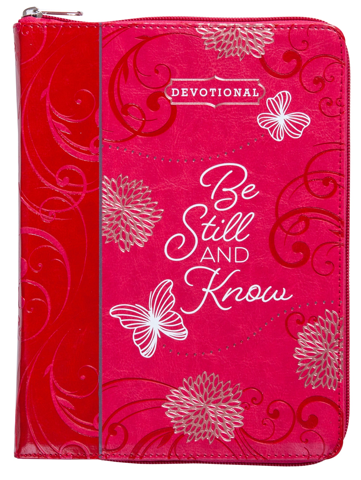 Devotional: Be Still and Know, Ziparound, Pink