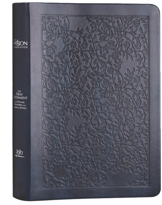 TPT New Testament Large Print Navy (Black Letter Edition) (With Psalms, Proverbs And The Song Of Songs)
