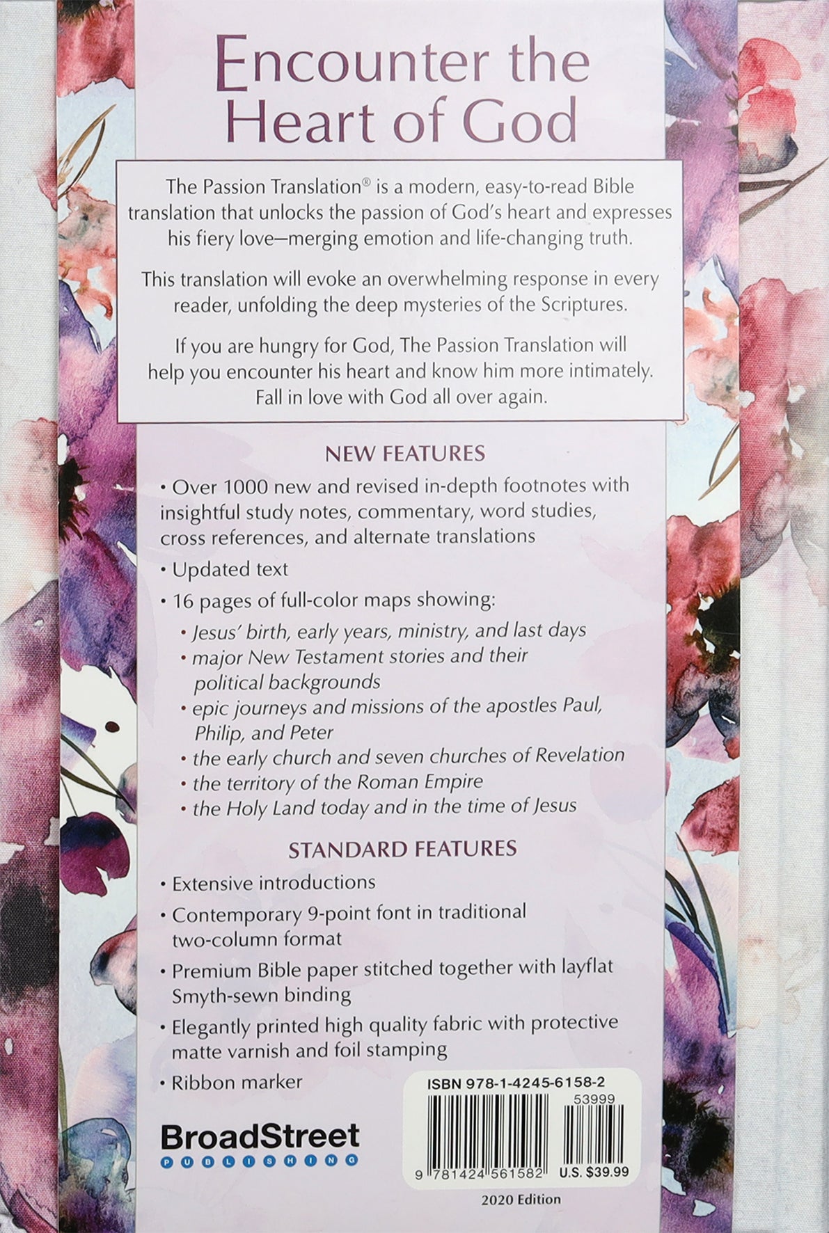 TPT New Testament Passion in Plum (Black Letter Edition) (With Psalms, Proverbs And The Song Of Songs)