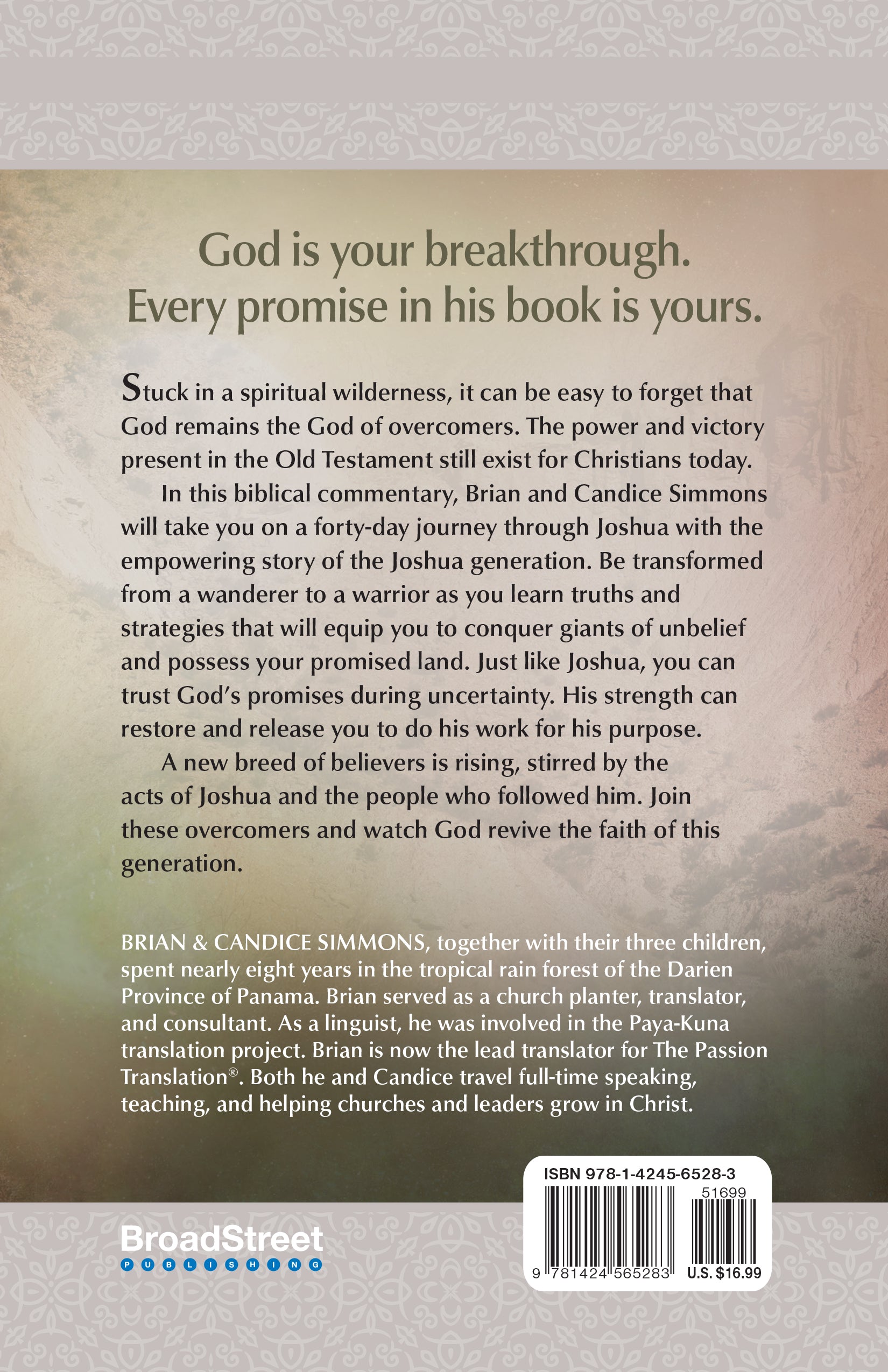 The Joshua Generation: A 40-Day Journey With Joshua Into Your Promised Land (The Passion Translation Devotional Commentaries Series)