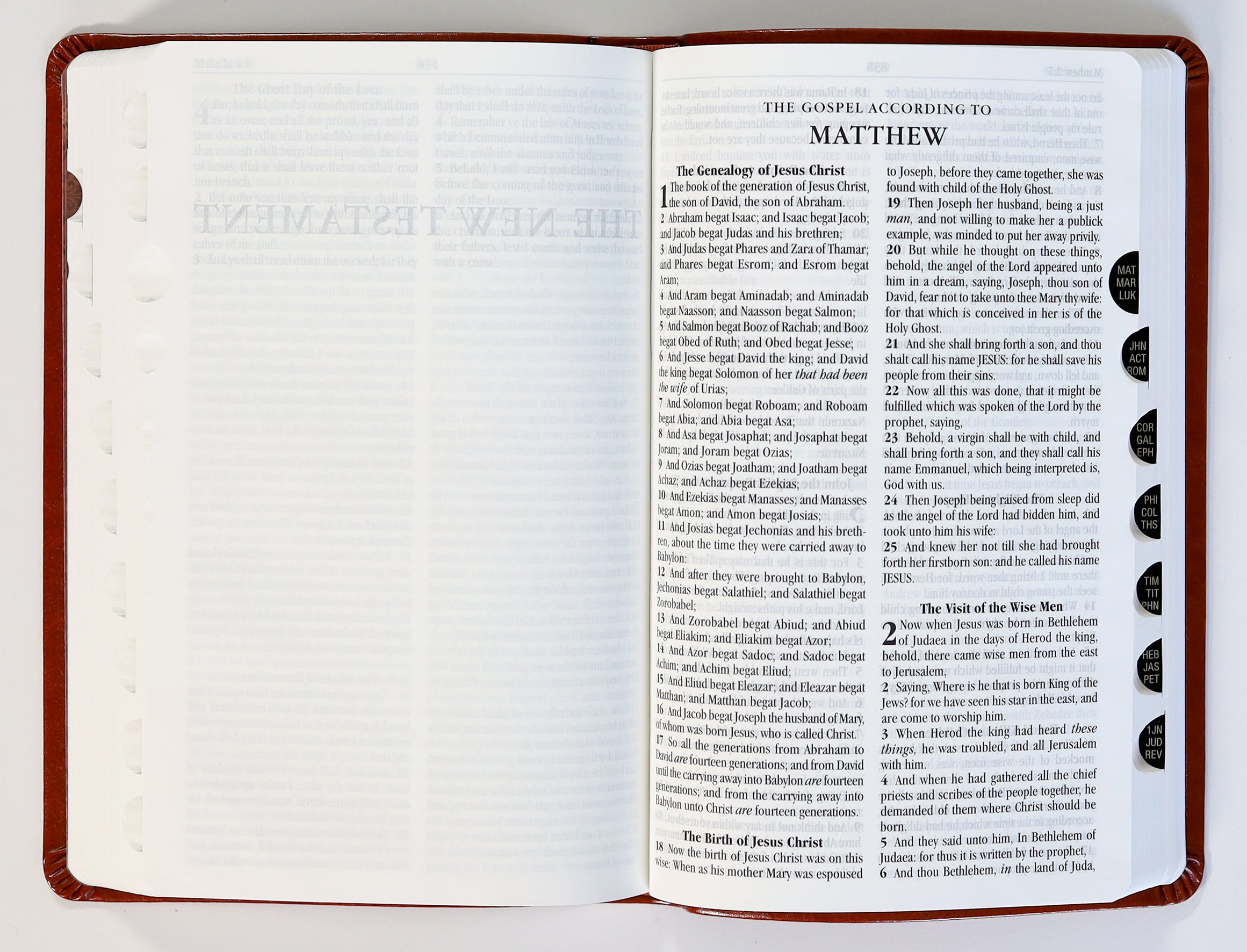 KJV Holy Bible Personal Caramel (Red Letter Edition)
