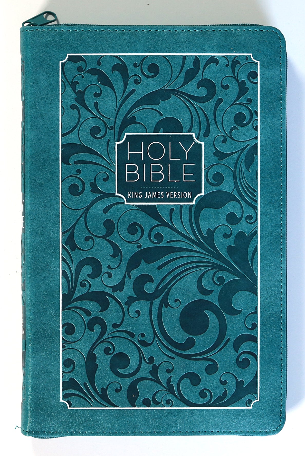 KJV Holy Bible Zip Turquoise (Red Letter Edition)