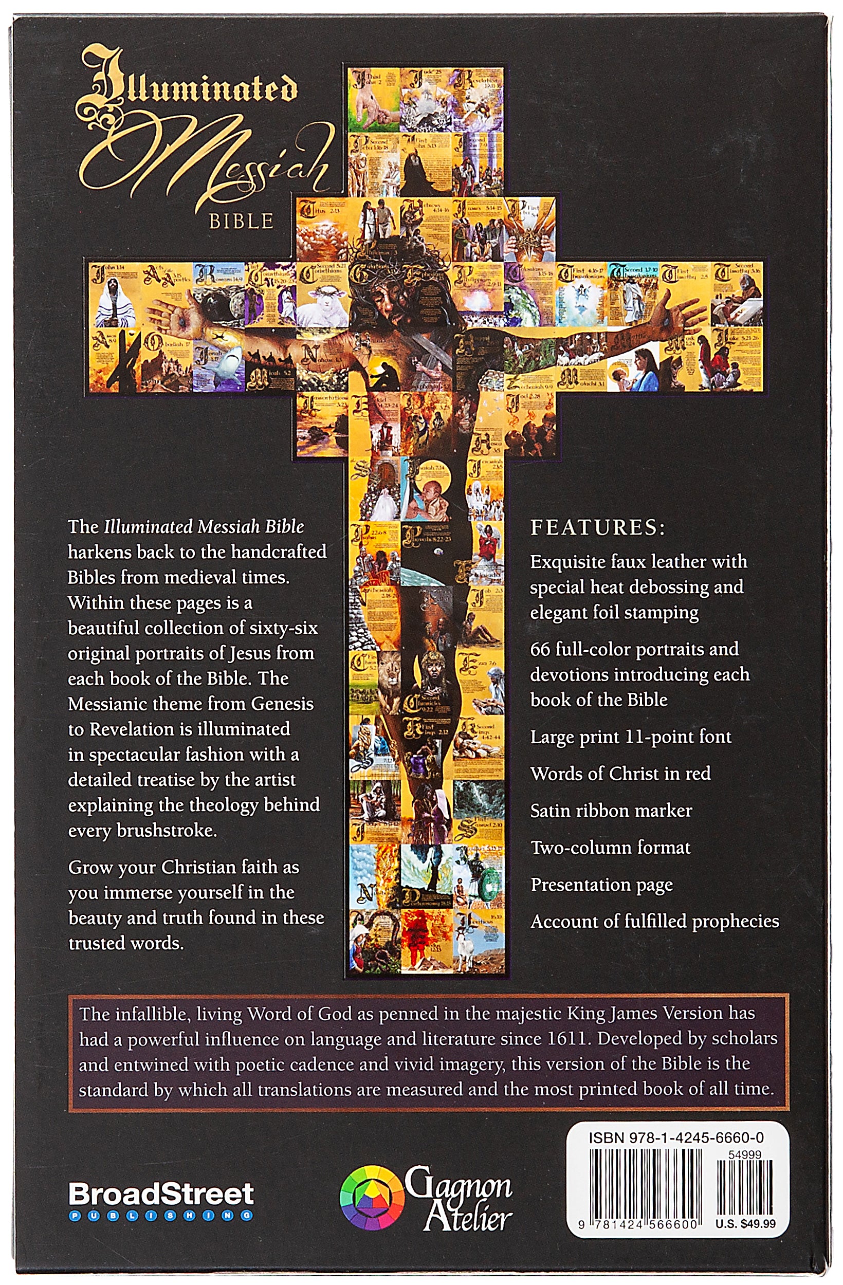 KJV Illuminated Messiah Bible 66 Portraits of Jesus