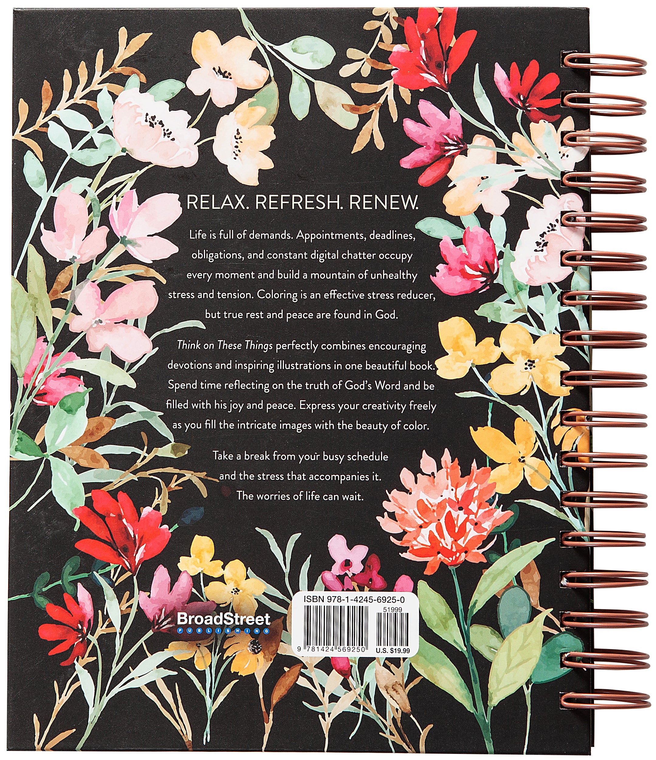 Think on These Things: Devotional Coloring Book