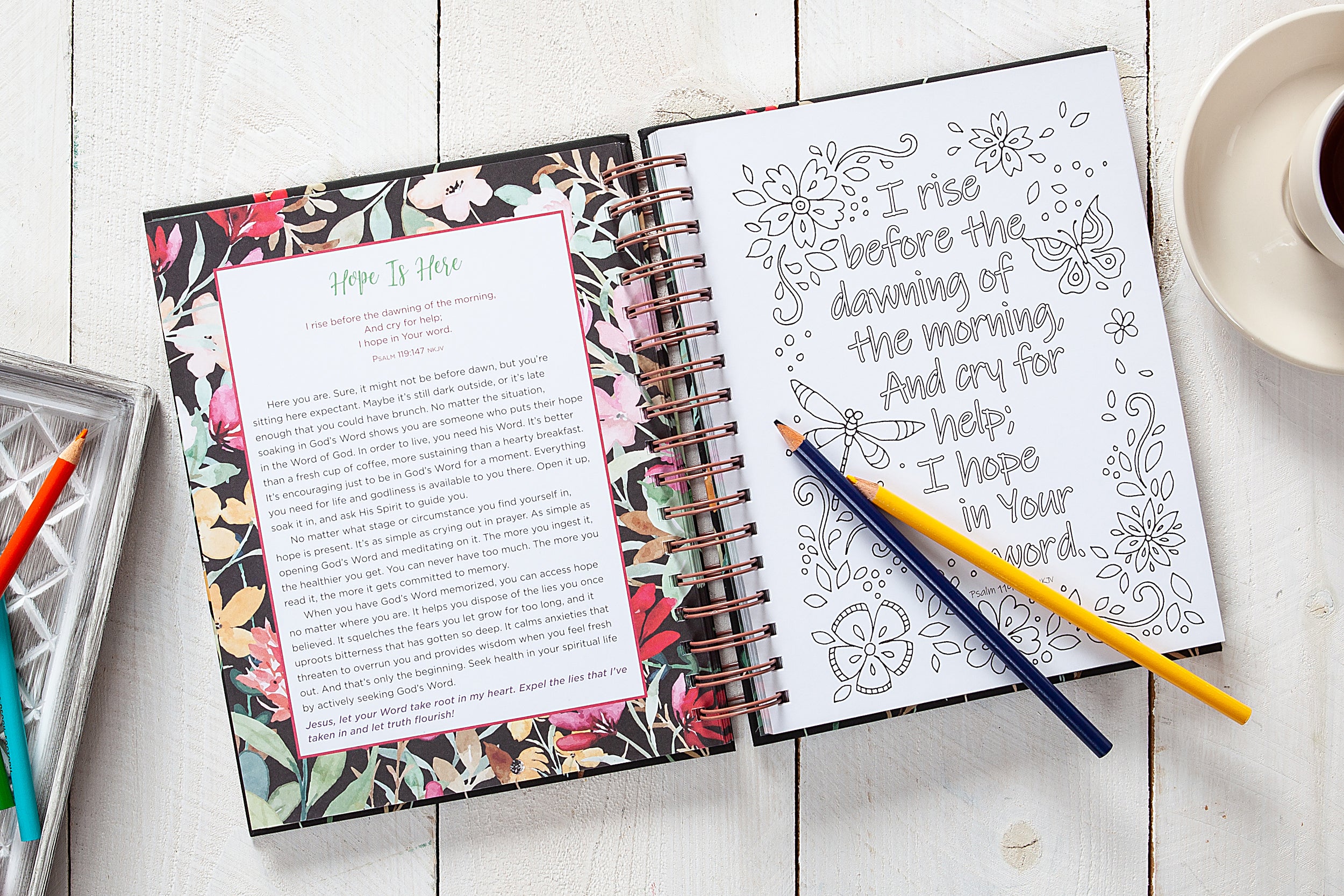 Think on These Things: Devotional Coloring Book