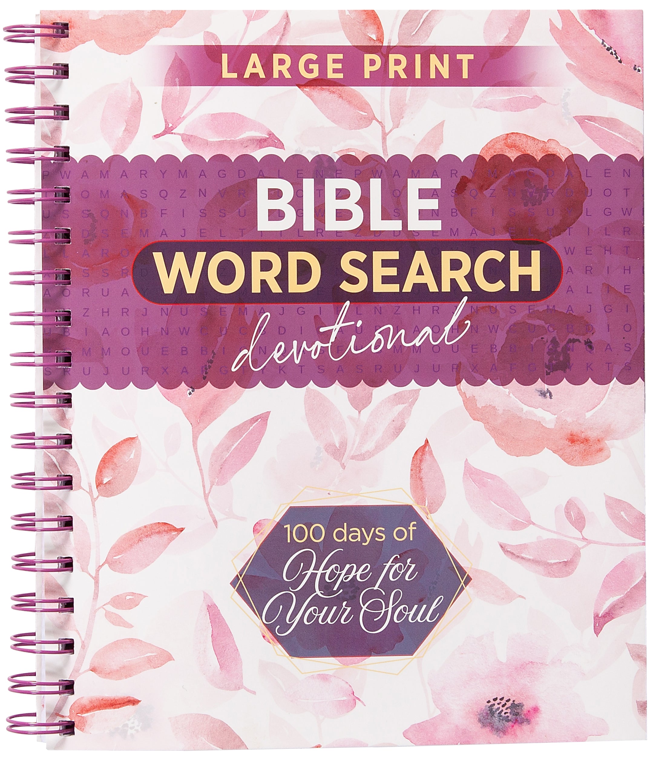Bible Word Search Devotional (Large Print): 100 Days of Hope for Your Soul