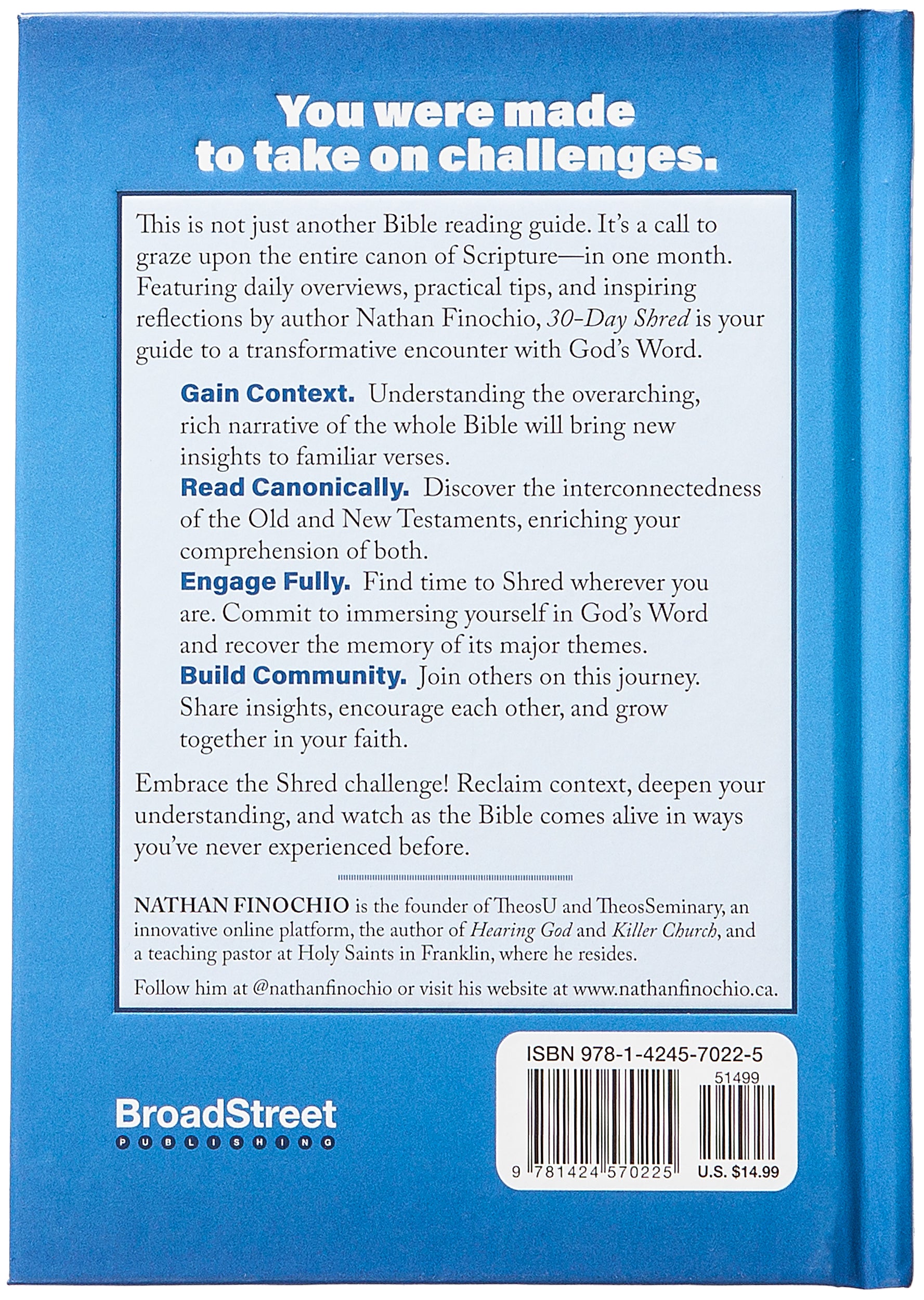 30-Day Shred: A Devotional for Reading the Entire Bible in a Month