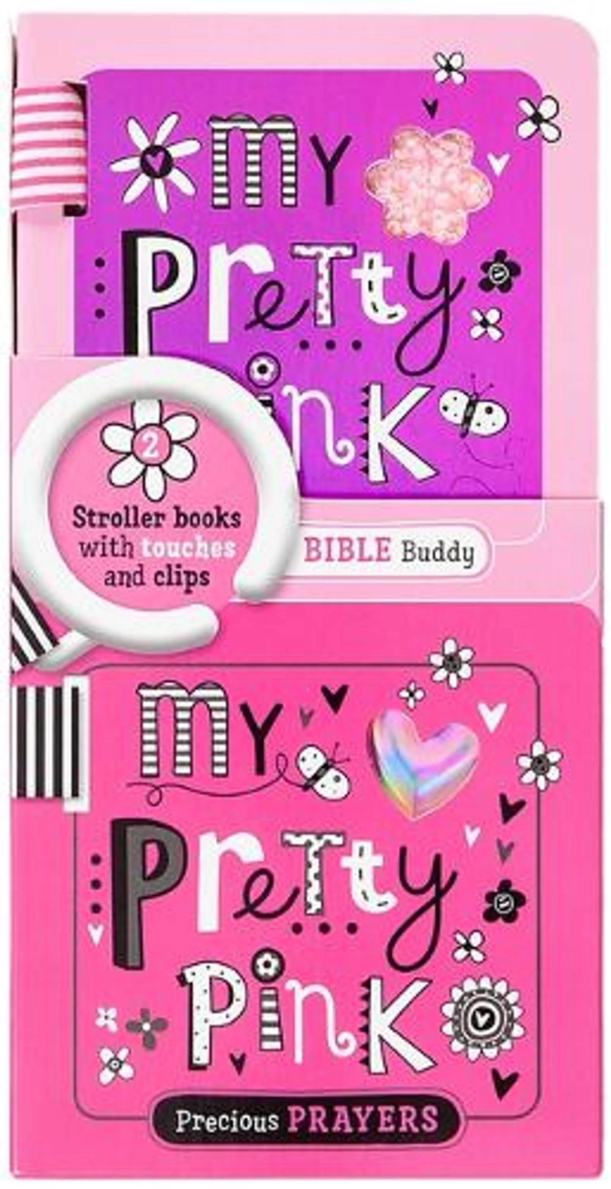 My Pretty Pink Bible Buddy/Precious Prayers (Shiny Vinyl Stroller 2 Book Set)